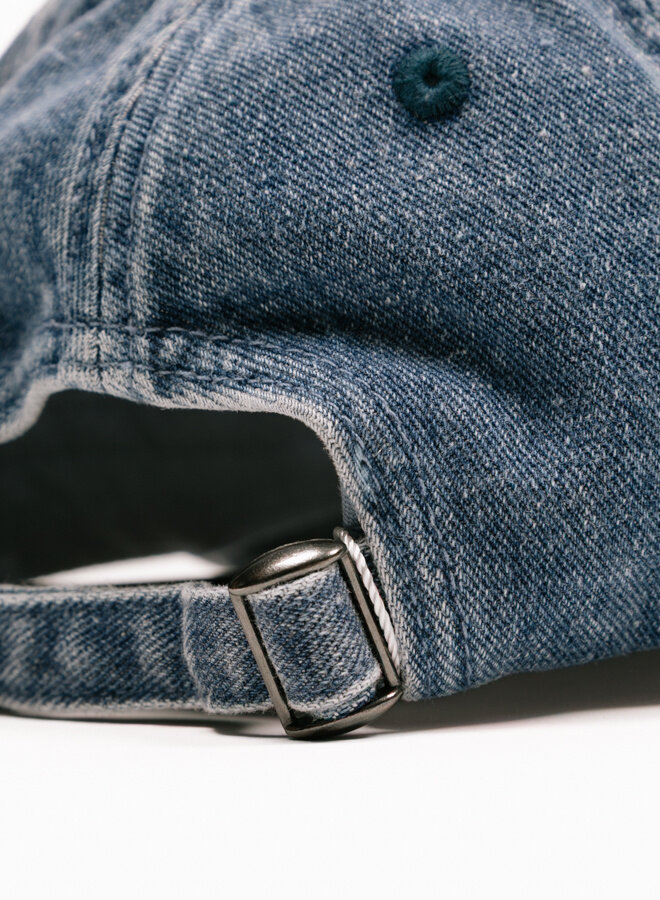 Monogram Denim Cap Washed Indigo