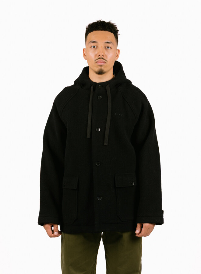 Wool Duffel Jacket Navy