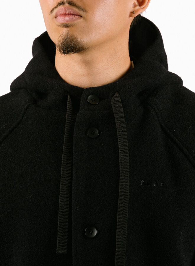 Wool Duffel Jacket Navy