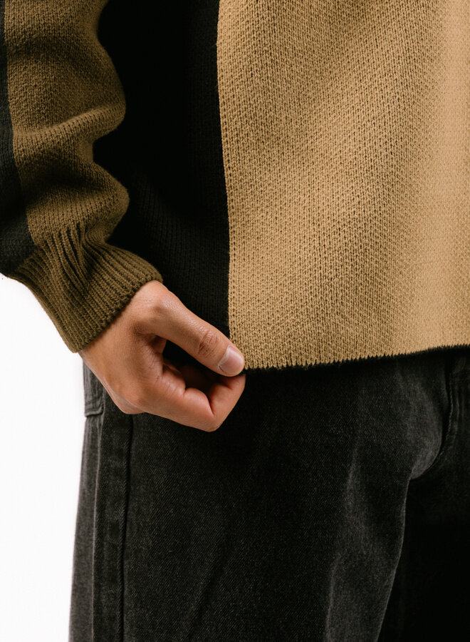 Raglan Crewneck Sweater Mermaid Green Multi