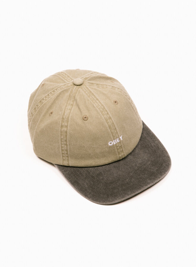 Pigment Bold 6 Panel Strapback Pigment Khaki Multi