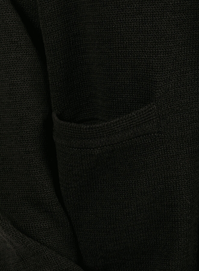 Logo Cardigan Black / White