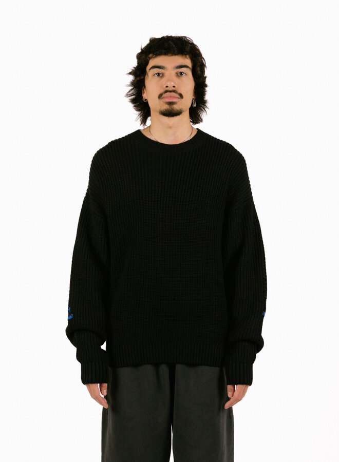Line Name Knit Black/Cobalt