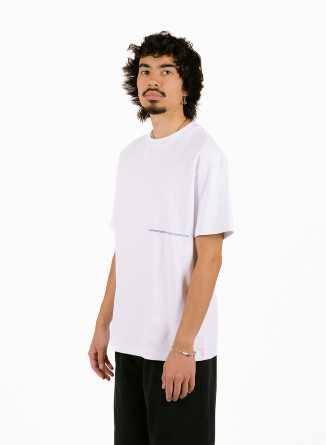 Back Zip Tee White