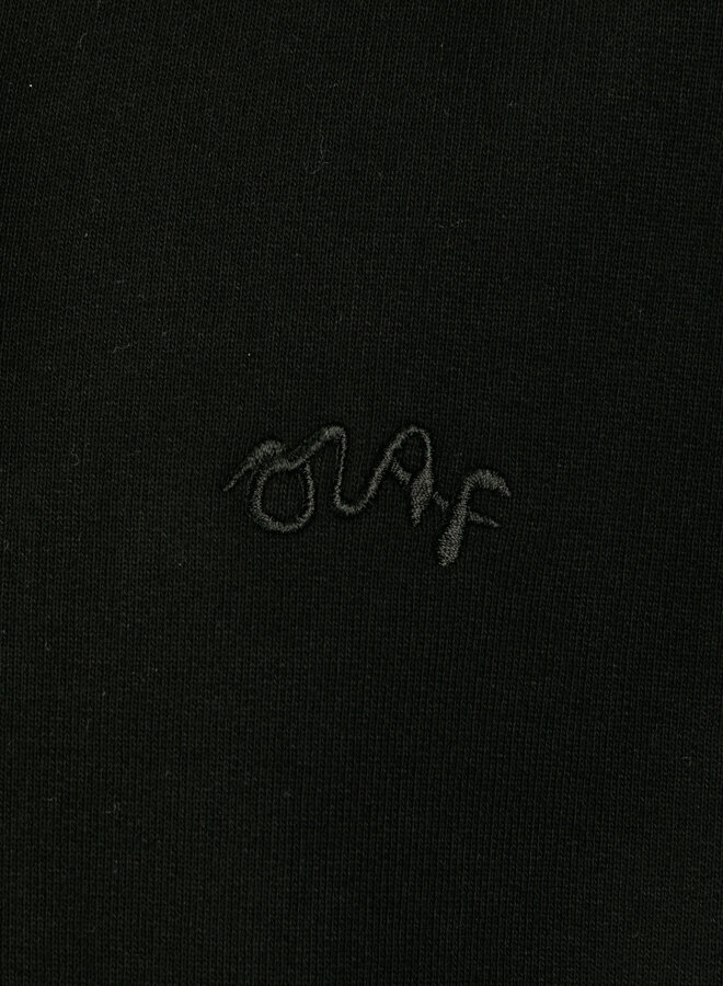 Contrast Signature Zip Hoodie Black