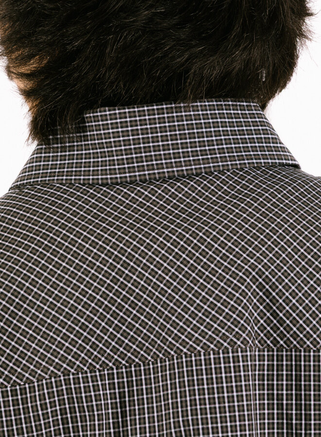 Checked Boxy Shirt Hot Fudge