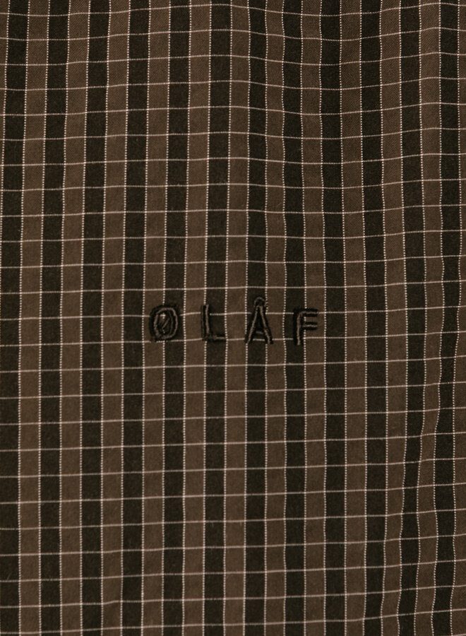 Checked Padded Coach Jacket Hot Fudge