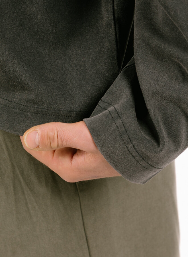 Longsleeve Boxy Embroidered Vintage Black