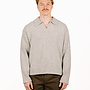Signature Knitted Polo Heather Grey