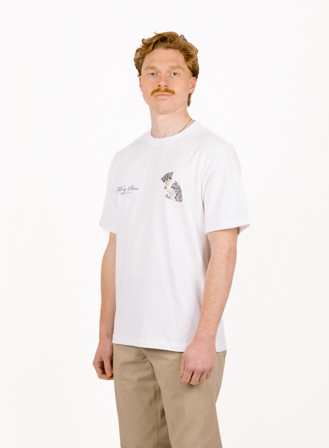 T-shirt Broken Plate White