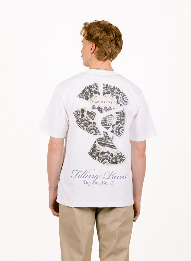 T-shirt Broken Plate White