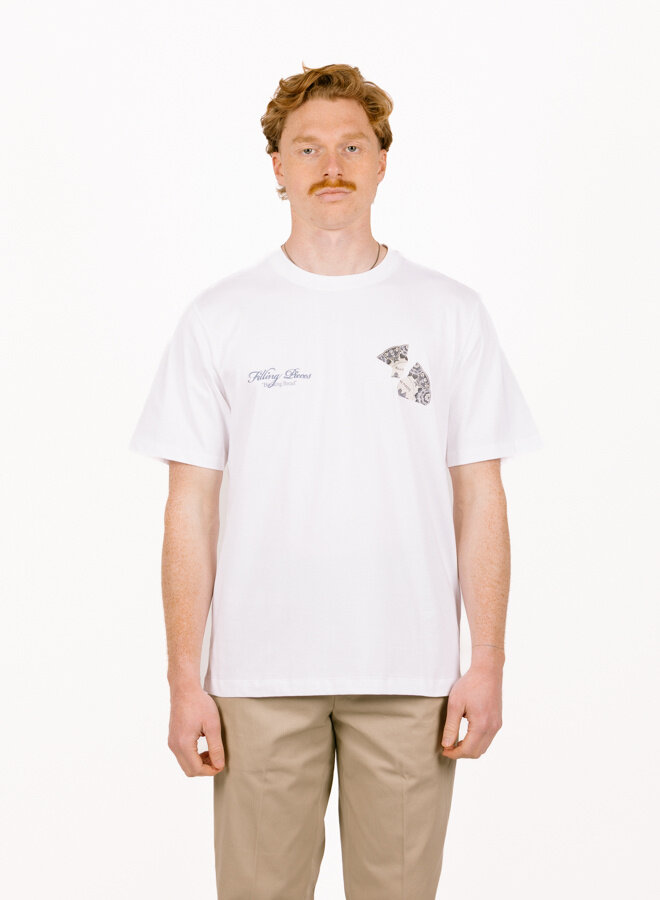 T-shirt Broken Plate White