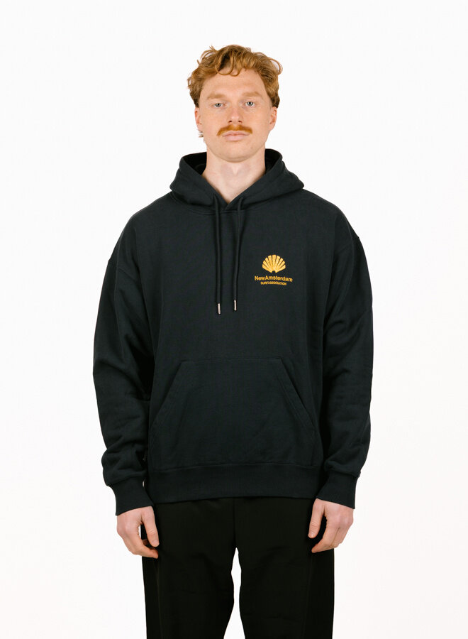 Logo Hoodie Navy Blazer / Sun Yellow