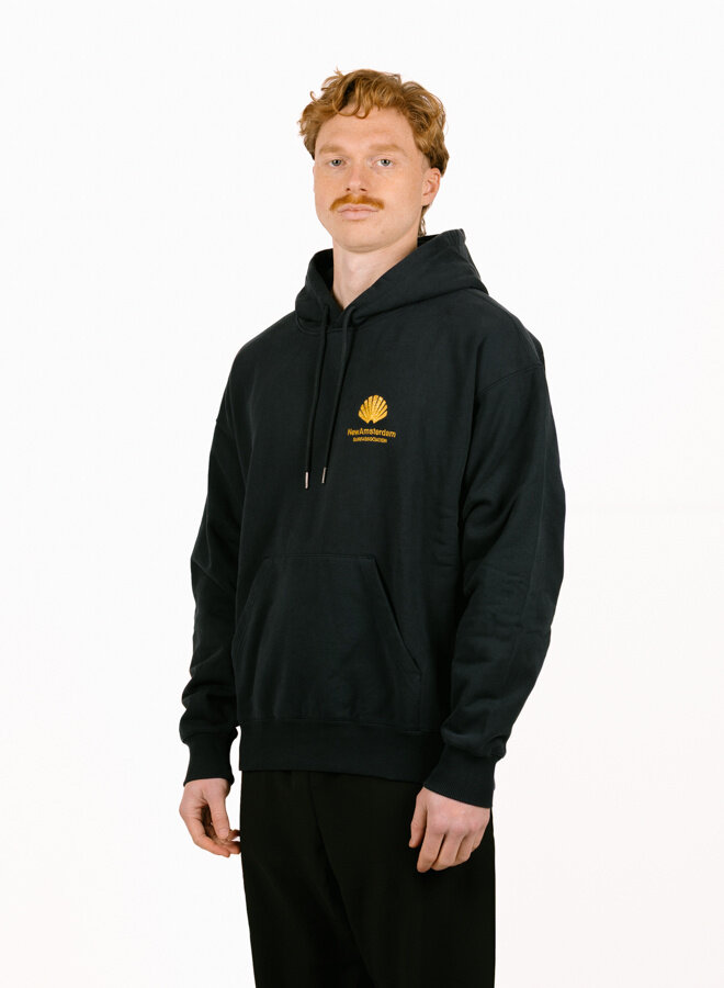 Logo Hoodie Navy Blazer / Sun Yellow