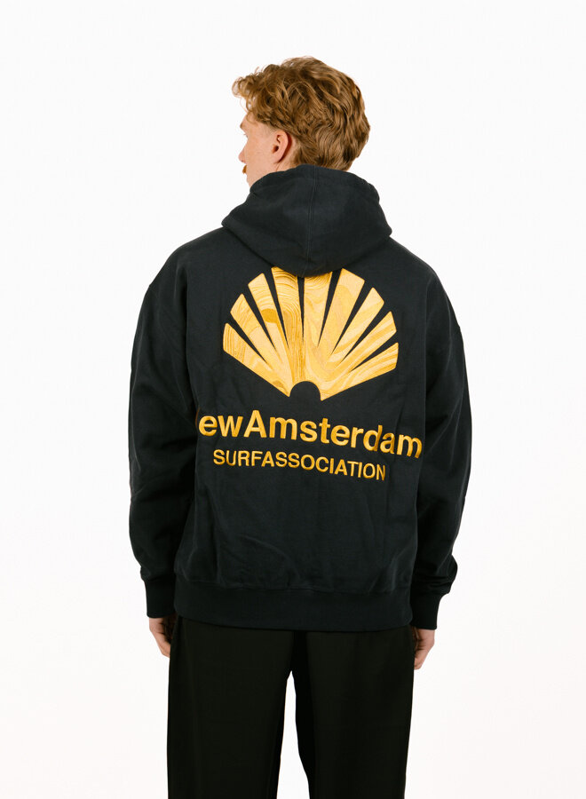 Logo Hoodie Navy Blazer / Sun Yellow