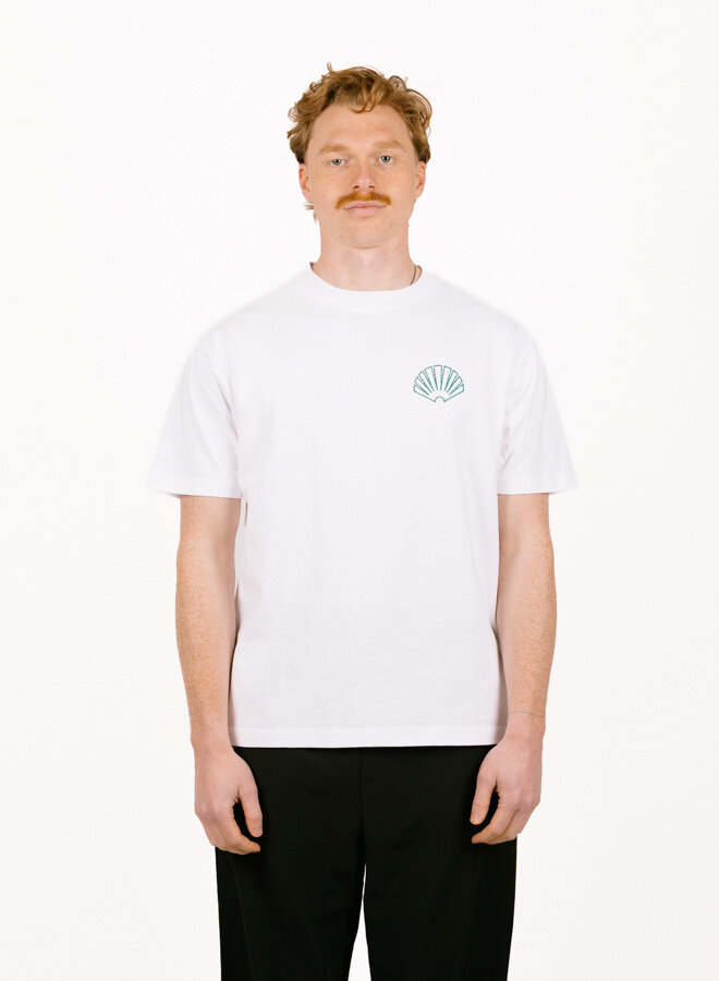 Logo Tee White / Sea Green