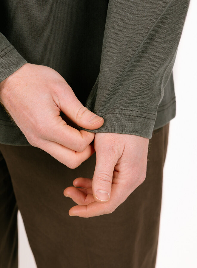 Washed Studio LS Tee Charcoal