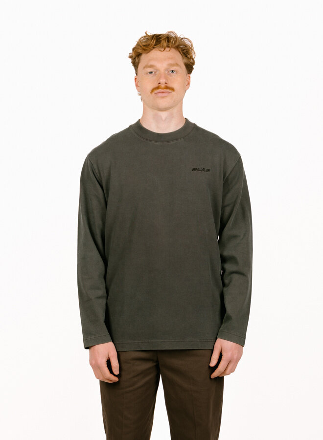 Washed Studio LS Tee Charcoal