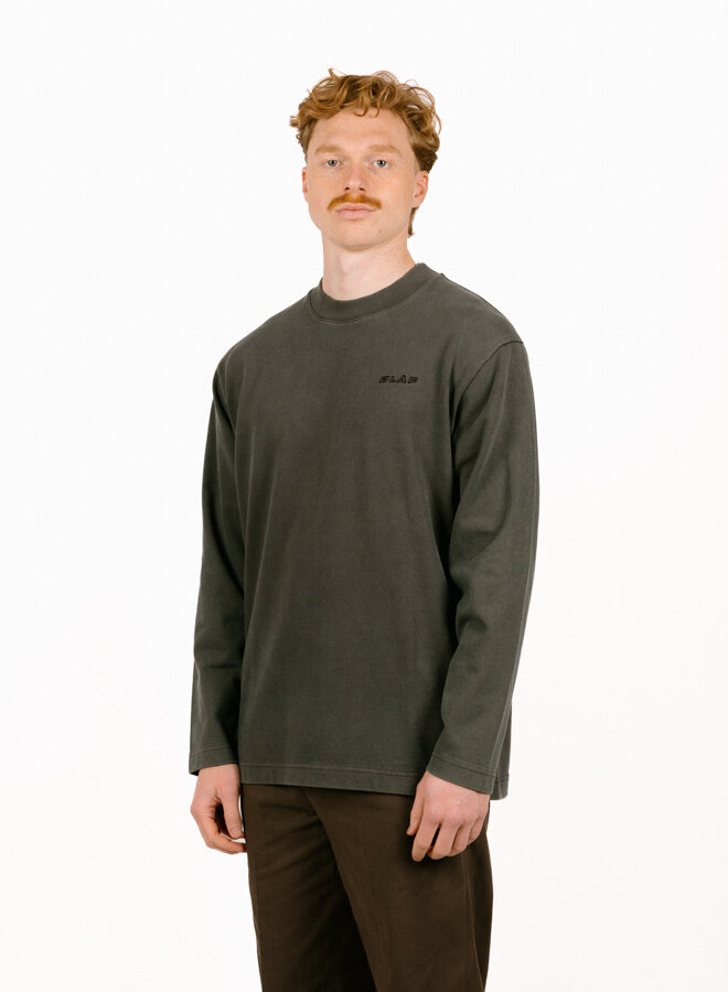 Washed Studio LS Tee Charcoal