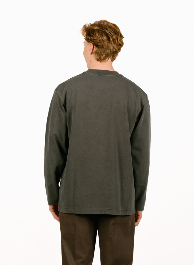 Washed Studio LS Tee Charcoal