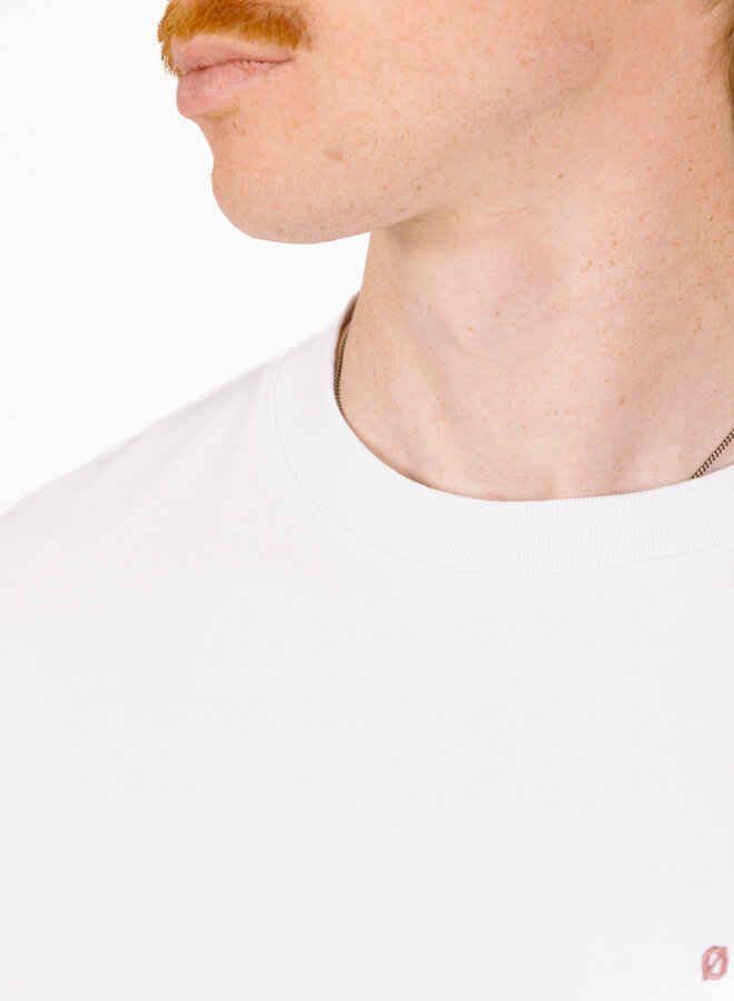 Brushstroke Graphic Boxy Tee Optical White