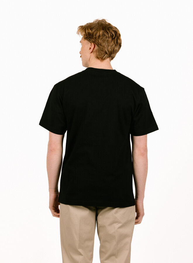 Taped Ladder SS Tee Black