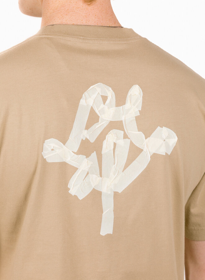 Taped Monogram SS Tee Treehouse