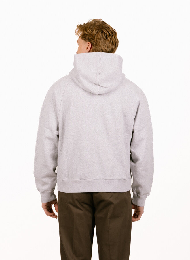 Signature Zip Hoodie Heather Grey