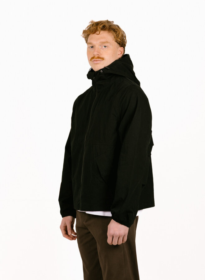 Technical Twill Windbreaker Charcoal