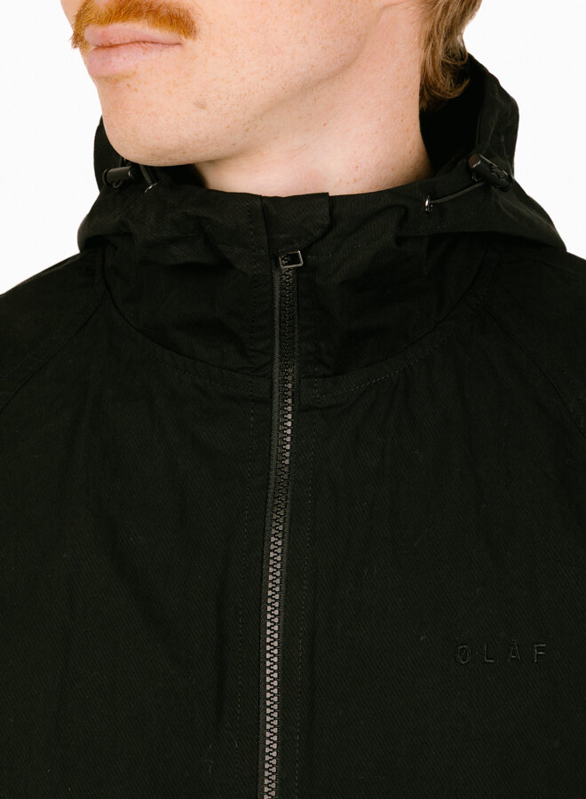Technical Twill Windbreaker Charcoal
