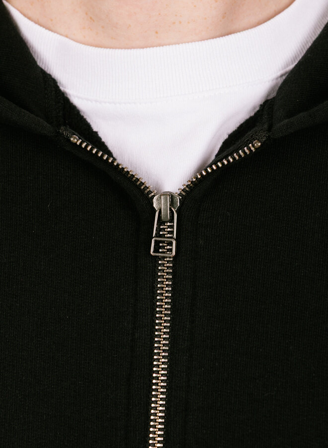 Signature Zip Hoodie Black