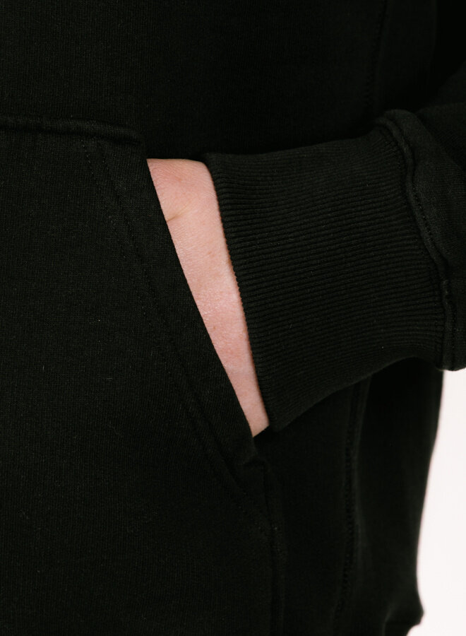 Signature Zip Hoodie Black