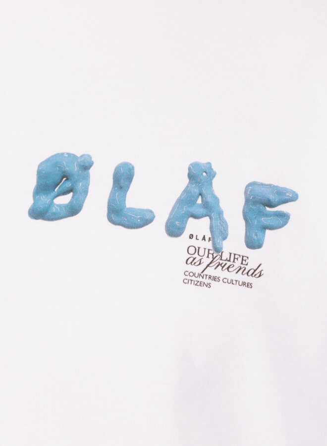 Paint Olaf Tee Optical White