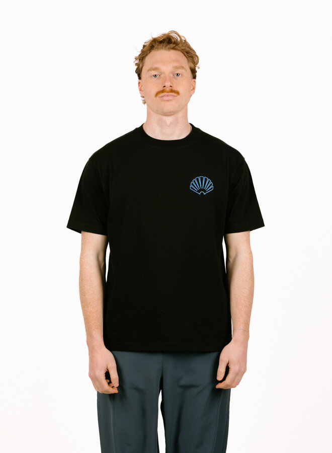 Logo Tee Black / Acid Blue