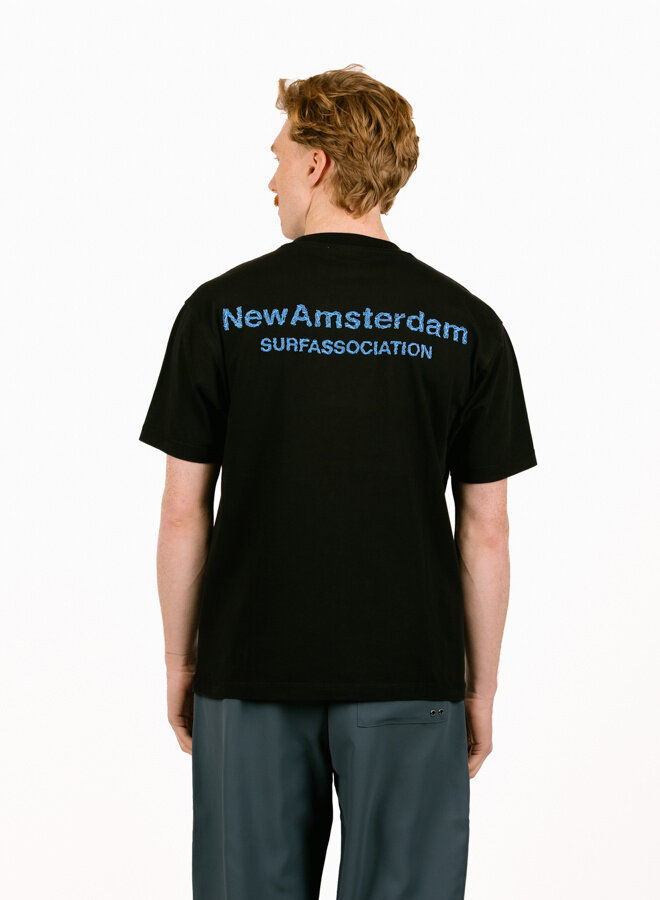 Logo Tee Black / Acid Blue