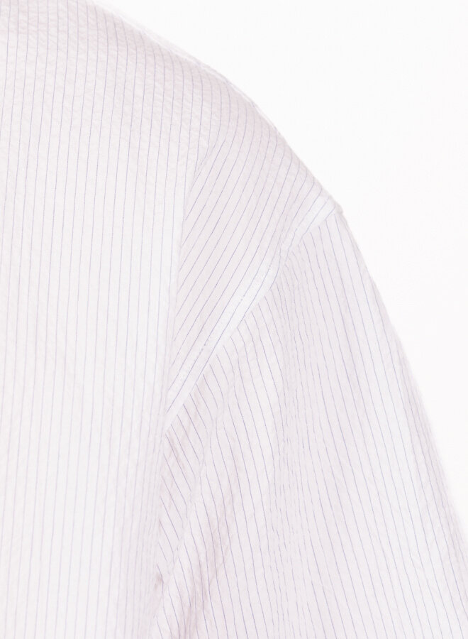Stripe Boxy SS Shirt Optical White