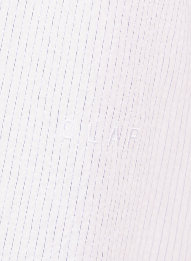 Stripe Boxy SS Shirt Optical White