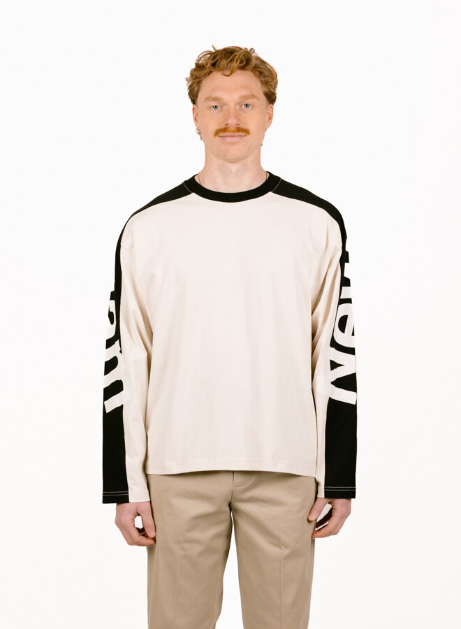 Longsleeve Warm Sand / Black