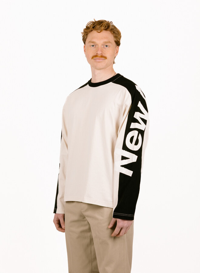 Longsleeve Warm Sand / Black