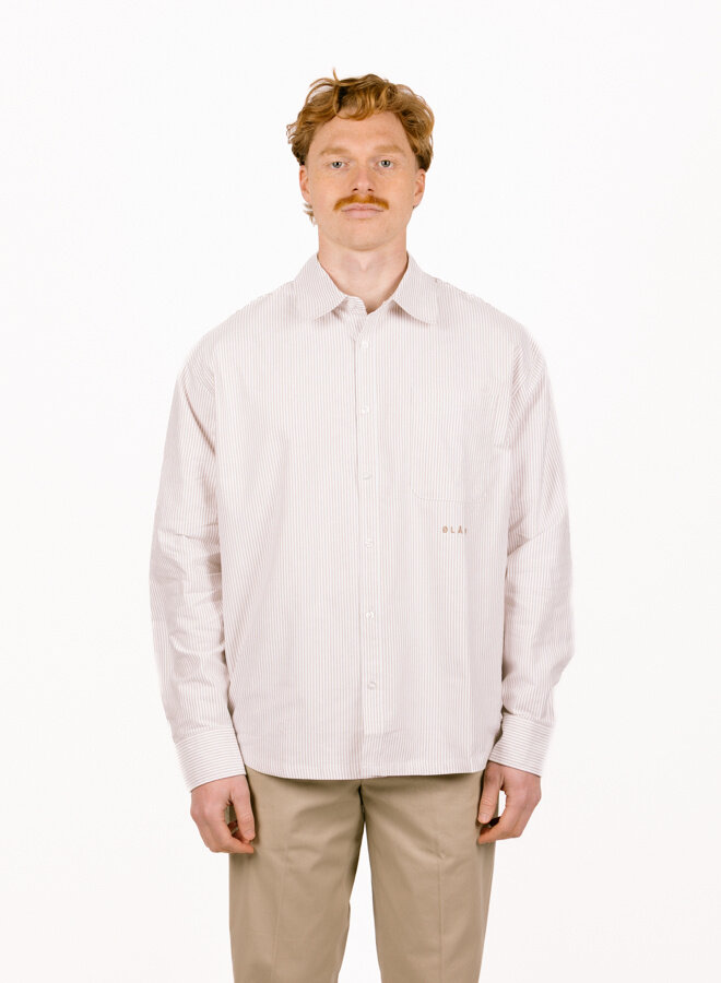 Oversized Stripe Oxford Shirt Treehouse