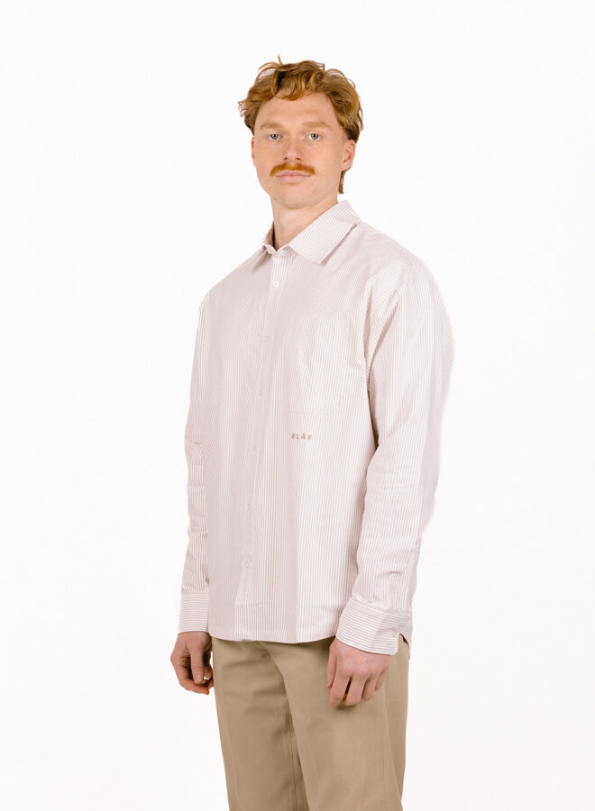 Oversized Stripe Oxford Shirt Treehouse