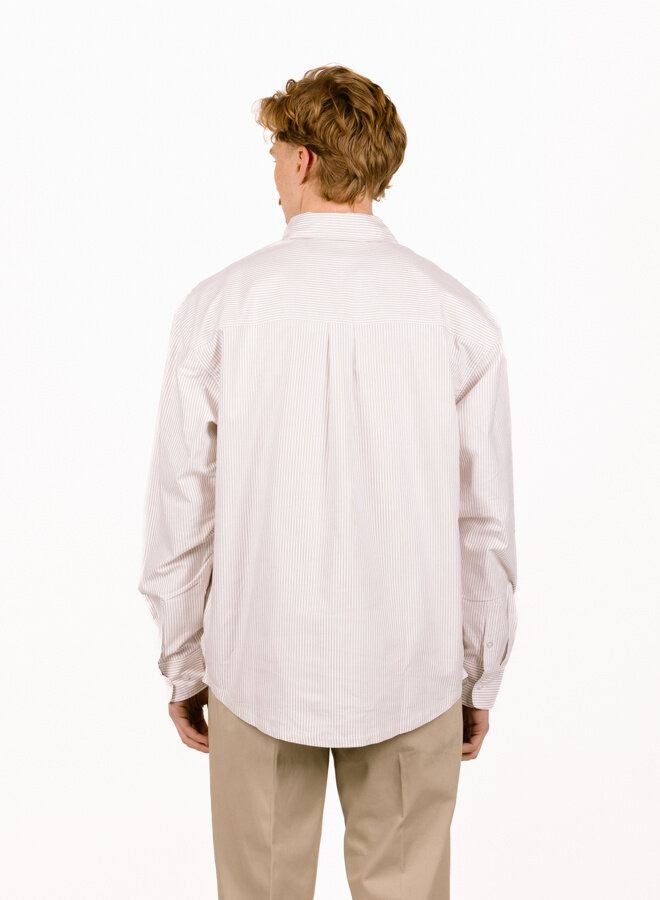 Oversized Stripe Oxford Shirt Treehouse