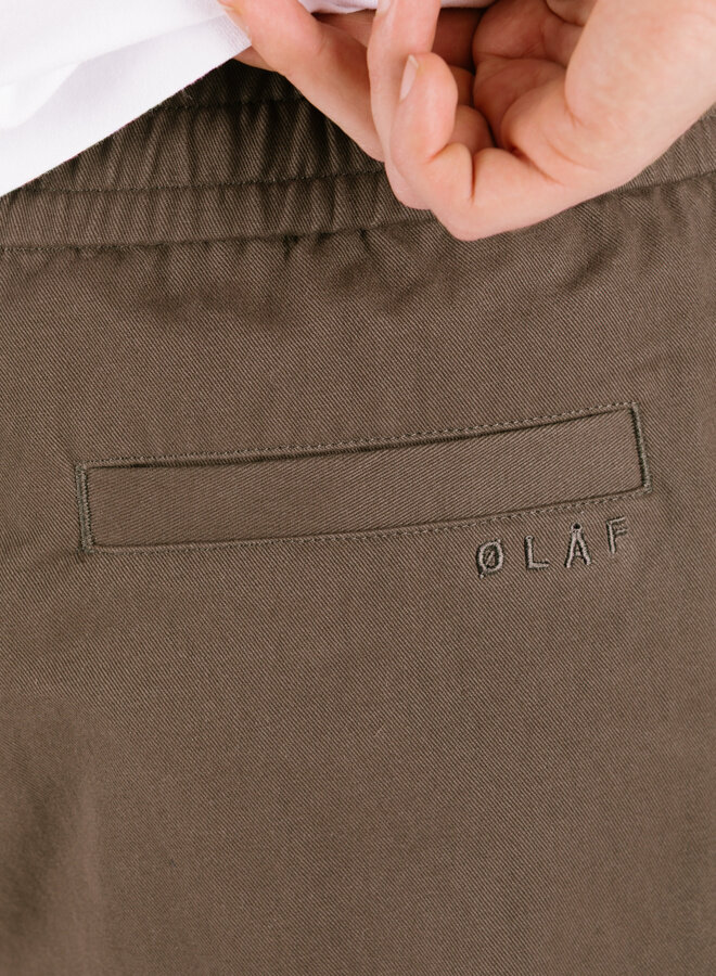 Slim Elasticated Pant Charcoal