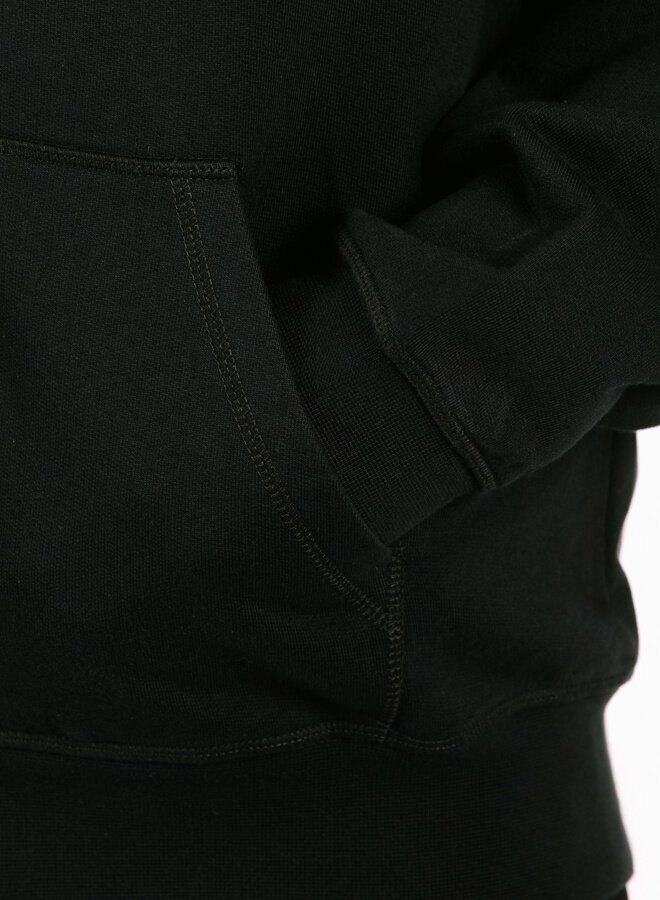 Circle Logo Zip Hoodie Black