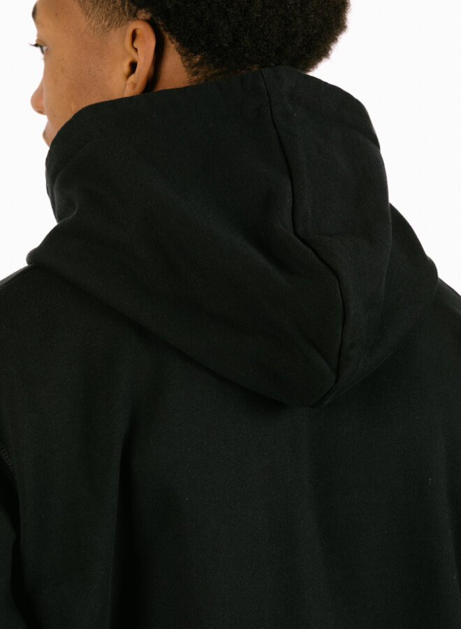 Circle Logo Zip Hoodie Black