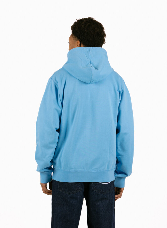 Circle Logo Zip Hoodie Blue