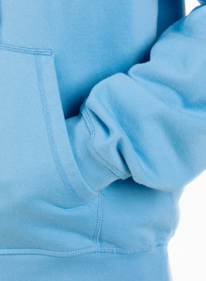 Circle Logo Zip Hoodie Blue