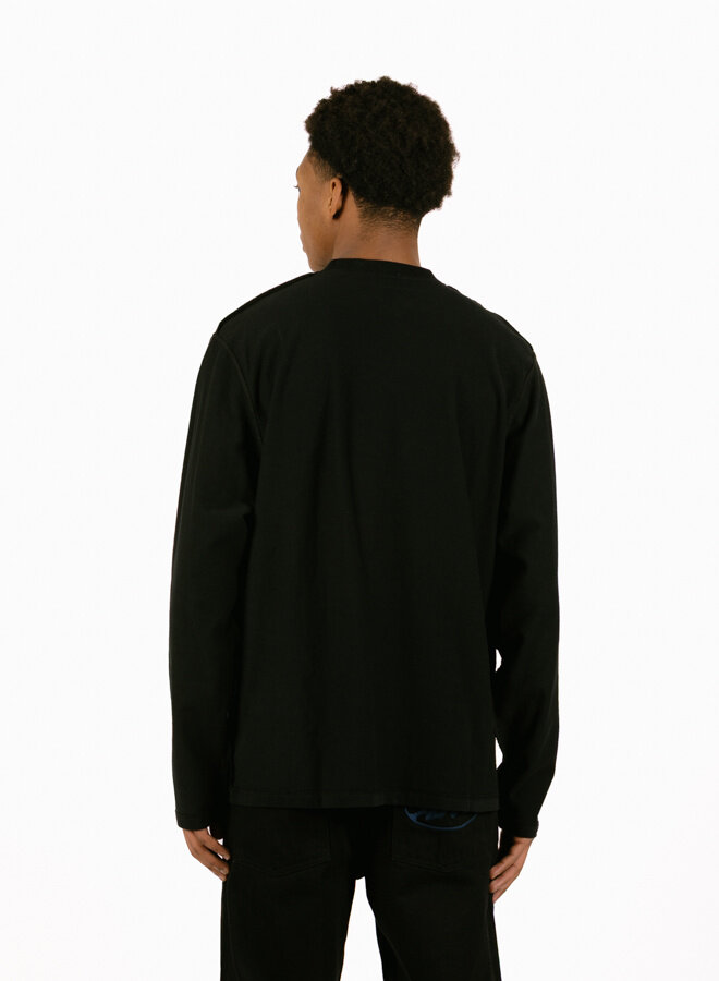 Reversible label Longsleeve Black