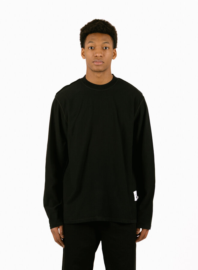 Reversible label Longsleeve Black