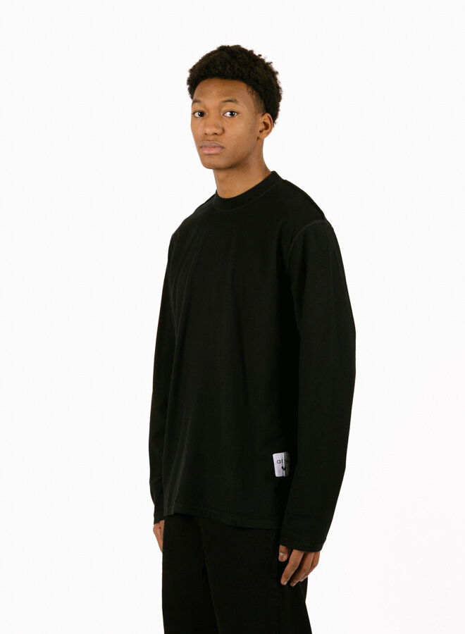 Reversible label Longsleeve Black